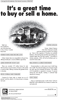 NAR, September 2006: It's a great time to buy or sell a home.