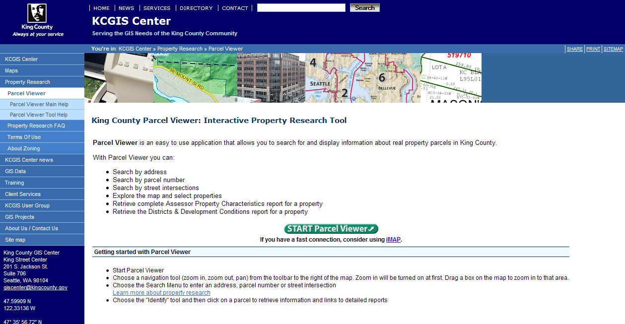 king county parcel viewer