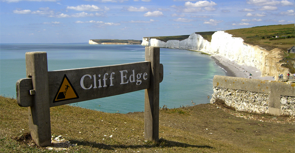 Cliff Edge by Flickr user Mikelo