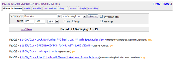 craigslist google reader