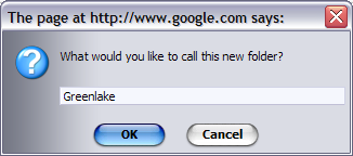 Name a new folder