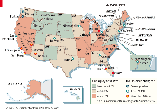 The geography of recession