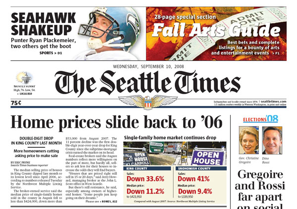 Home Prices Slide Back to '06