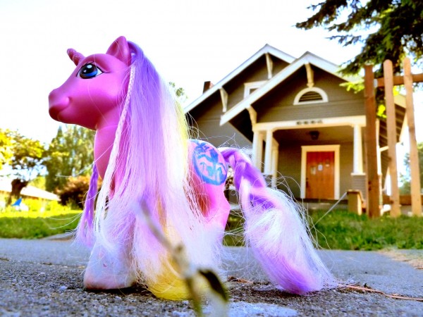 Crystal, Seattle Bubble's Pink Pony Mascot