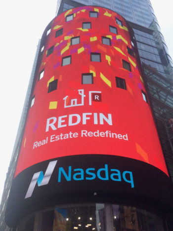 Redfin in Times Square, photo by Arthur Patterson